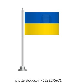 Vector Illustration of Background with flag of Ukraine.
