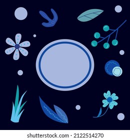 
vector illustration background with flowers