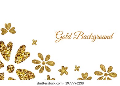 Vector illustration background with flowers and leaves made for social media banners or others. Style with copy space for text.