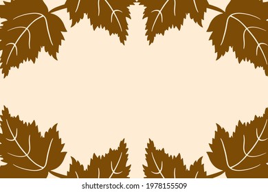 Vector illustration background with flowers and leaves. Style with copy space for text. Backdrop for greeting cards, posters, banners, and placards.