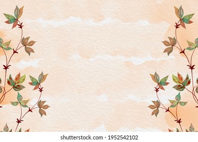 Vector illustration background with flowers. Style with copy space for text. Backdrop for greeting cards, posters, banners, and placards.