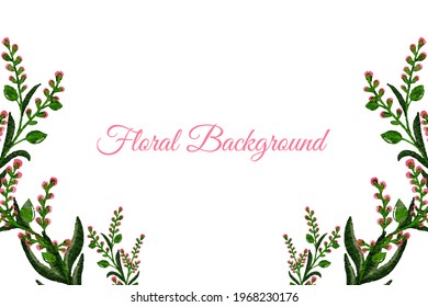 Vector illustration background with flowers. Style with copy space for text. The backdrop for greeting cards, posters, banners, and placards.