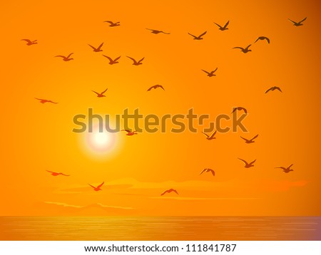 Image, Stock Photo towards the sun romantic