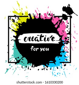 vector illustration, a background in the form of colored blots that can be used as a background in posters on the site for advertising creative, vibrant events, festivals, startups.