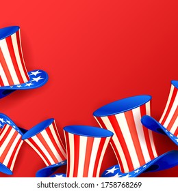 vector illustration of background for Fourth of July American Independence Day
