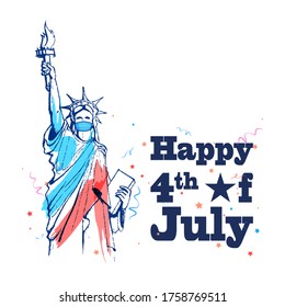 vector illustration of background for Fourth of July American Independence Day