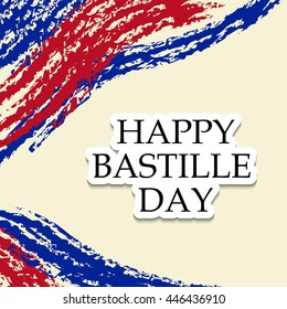 Vector illustration of a background for France Bastille Day.