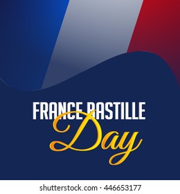 Vector illustration of a background for France Bastille Day.