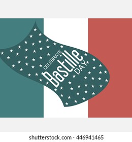Vector illustration of a background for France Bastille Day.