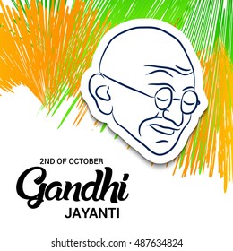 Vector illustration of a background for Gandhi Jayanti
