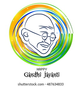 Vector illustration of a background for Gandhi Jayanti