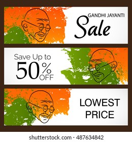 Vector illustration of a background for Gandhi Jayanti