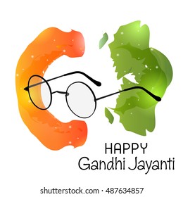 Vector illustration of a background for Gandhi Jayanti