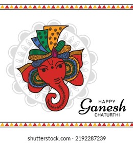 Vector illustration of a background for Ganesh Chaturthi festival of India.