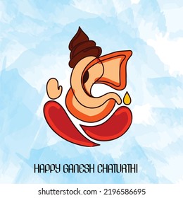 Vector illustration of a background for Ganesh Chaturthi festival of India.