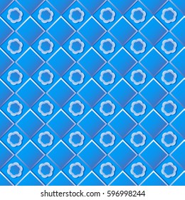 vector illustration background of geometric shapes and abstract ornamental flowers