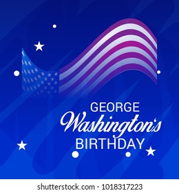 Vector illustration of a Background for George Washington Birthday.