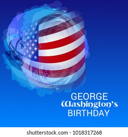 Vector illustration of a Background for George Washington Birthday.