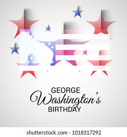 Vector illustration of a Background for George Washington Birthday.