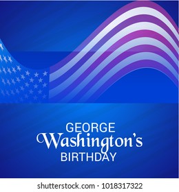 Vector illustration of a Background for George Washington Birthday.