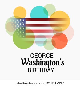Vector illustration of a Background for George Washington Birthday.