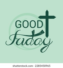 Vector illustration of a Background for Good Friday. Christian holiday.
