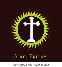 Vector illustration of a Background for Good Friday. Christian holiday.