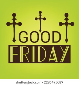 Vector illustration of a Background for Good Friday. Christian holiday.