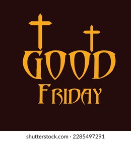 Vector illustration of a Background for Good Friday. Christian holiday.