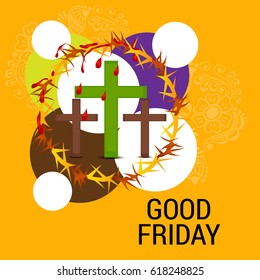Vector illustration of a Background for Good Friday.