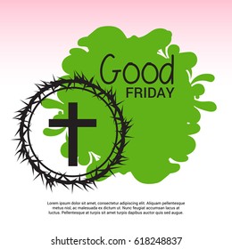 Vector illustration of a Background for Good Friday.
