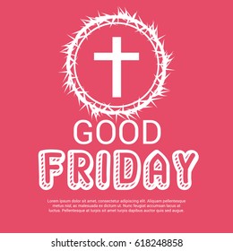 Vector illustration of a Background for Good Friday.