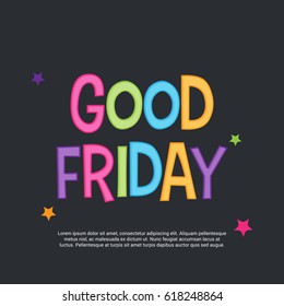 Vector illustration of a Background for Good Friday.