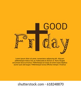 Vector illustration of a Background for Good Friday.