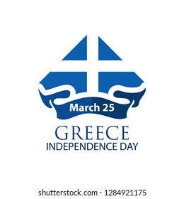 Vector illustration. background Greece national holiday of march 25. Greece Independence Day. Designs for posters, backgrounds, cards, banners, stickers, etc