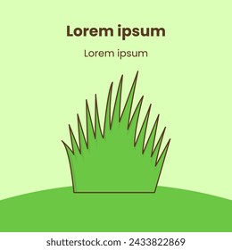 Vector illustration of a background with green grass