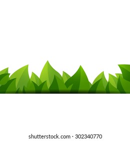 Vector Illustration of a Background with Green Leaves