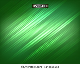 Vector illustration of a background of green slanting light, the shining lighting effects.