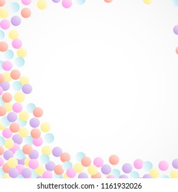 Vector illustration of a background of groups of confetti.