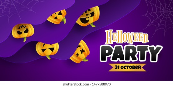 Vector illustration background Halloween 31 october holiday