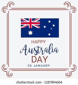 Vector illustration of a Background for Happy Australia Day.