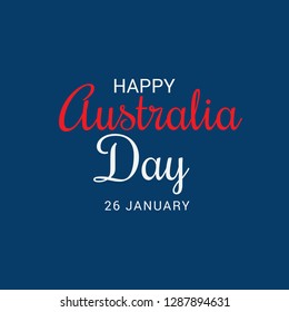 Vector illustration of a Background for Happy Australia Day.