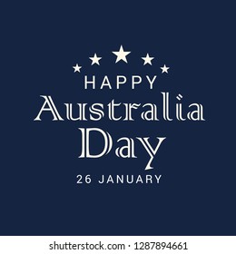 Vector illustration of a Background for Happy Australia Day.