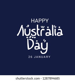 Vector illustration of a Background for Happy Australia Day.