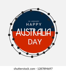 Vector illustration of a Background for Happy Australia Day.