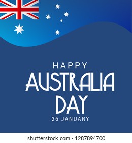 Vector illustration of a Background for Happy Australia Day.