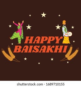 Vector illustration of a Background for Happy Baisakhi.