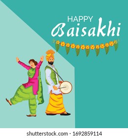 Vector illustration of a Background for Happy Baisakhi.