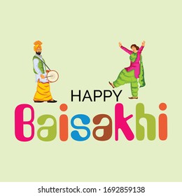 Vector illustration of a Background for Happy Baisakhi.