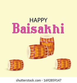 Vector illustration of a Background for Happy Baisakhi.